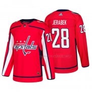 Maillot Hockey Washington Capitals Jakub Jerabek Domicile Authentique Joueur Rouge