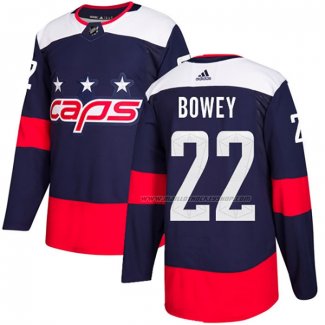 Maillot Hockey Washington Capitals Madison Bowey Authentique 2018 Stadium Series Bleu