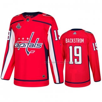 Maillot Hockey Washington Capitals Nicklas Backstrom Domicile Authentique Rouge