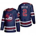 Maillot Hockey Winnipeg Jets Anthony Bitetto Heritage Classic 2019-20 Bleu