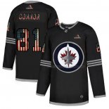 Maillot Hockey Winnipeg Jets Kyle Connor 2020 USA Flag Noir