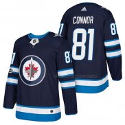 Maillot Hockey Winnipeg Jets Kyle Connor Authentique Domicile 2018 Bleu