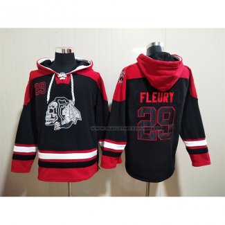 Veste a Capuche Chicago Blackhawks Marc-andrew Fleury Noir