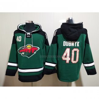 Veste a Capuche Minnesota Wild Devan Dubnyk Vert