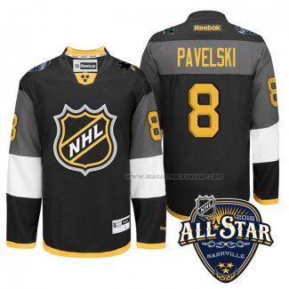 Maillot Hockey 2016 All Star San Jose Sharks Joe Pavelski Noir