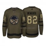 Maillot Hockey Buffalo Sabres Nathan Beaulieu 2018 Salute To Service Vert Militar