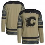 Maillot Hockey Calgary Flames Logo Military Appreciation Team Authentique Practice Camouflage