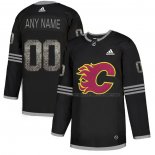 Maillot Hockey Calgary Flames Personnalise Black Shadow Noir