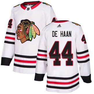 Maillot Hockey Chicago Blackhawks Calvin de Haan Road Authentique Blanc