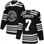 Maillot Hockey Chicago Blackhawks Phil Esposito Authentique 2019 Winter Classic Noir