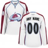 Maillot Hockey Colorado Avalanche Personnalise Exterieur Blanc
