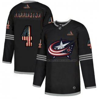 Maillot Hockey Columbus Blue Jackets Harrington 2020 USA Flag Noir