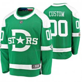 Maillot Hockey Dallas Stars Personnalise Breakaway Joueur 2020 Winter Classic Vert