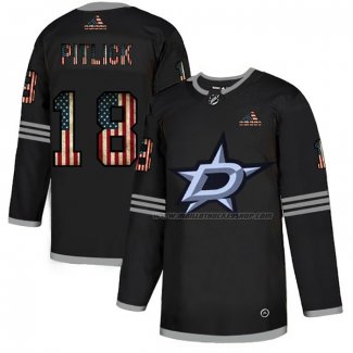 Maillot Hockey Dallas Stars Tyler Pitlick 2020 USA Flag Noir