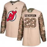 Maillot Hockey Enfant New Jersey Devils Damon Severson Authentique 2017 Veterans Day Camouflage