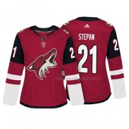 Maillot Hockey Femme Arizona Coyotes Derek Stepan Authentique Joueur Rouge