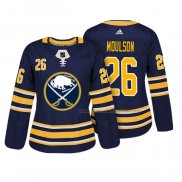 Maillot Hockey Femme Buffalo Sabres Matt Moulson Authentique Joueur Bleu