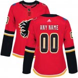 Maillot Hockey Femme Calgary Flames Personnalise Rouge