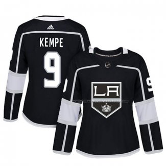 Maillot Hockey Femme Los Angeles Kings Adrian Kempe Authentique Joueur Noir