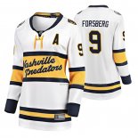 Maillot Hockey Femme Nashville Predators Filip Forsberg Breakaway Joueur 2020 Winter Classic Blanc