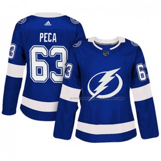 Maillot Hockey Femme Tampa Bay Lightning Matthew Peca Authentique Joueur Bleu