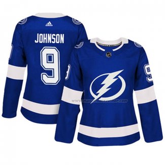 Maillot Hockey Femme Tampa Bay Lightning Tyler Johnson Authentique Joueur Bleu