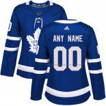 Maillot Hockey Femme Toronto Maple Leafs Personnalise Domicile Bleu