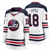 Maillot Hockey Femme Winnipeg Jets Bryan Little Heritage Breakaway Blanc