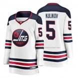Maillot Hockey Femme Winnipeg Jets Dmitry Kulikov Heritage Breakaway Blanc