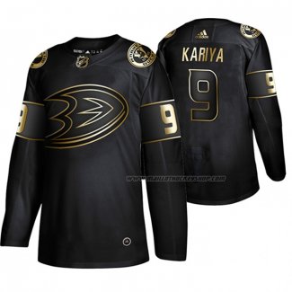 Maillot Hockey Golden Edition Anaheim Ducks Paul Kariya Retired Joueur Authentique Noir