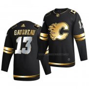 Maillot Hockey Golden Edition Calgary Flames Johnny Gaudreau Limited Authentique 2020-21 Noir