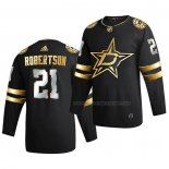 Maillot Hockey Golden Edition Dallas Stars Jason Robertson Limited Authentique 2020-21 Noir