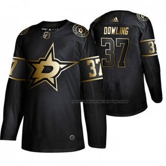 Maillot Hockey Golden Edition Dallas Stars Justin Dowling Authentique Noir