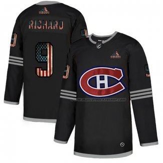 Maillot Hockey Montreal Canadiens Maurice Richard 2020 USA Flag Noir