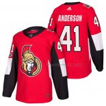 Maillot Hockey Ottawa Senators Craig Anderson Authentique Domicile 2018 Rouge