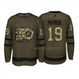 Maillot Hockey Philadelphia Flyers Nolan Patrick 2018 Salute To Service Vert Militar