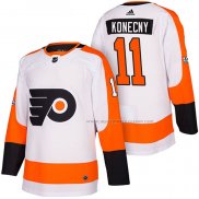 Maillot Hockey Philadelphia Flyers Travis Konecny Authentique Exterieur 2018 Blanc