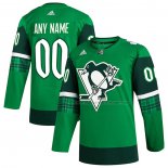 Maillot Hockey Pittsburgh Penguins 2023 St. Patrick's Day Authentique Personnalise Vert