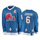 Maillot Hockey Quebec Nordiques Arik Johnson Heritage Vintage Bleu