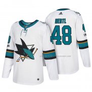 Maillot Hockey San Jose Sharks Tomas Hertl 2018 Blanc