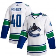 Maillot Hockey Vancouver Canucks Elias Pettersson 2019-20 Exterieur Authentique Blanc