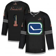 Maillot Hockey Vancouver Canucks Mclean 2020 USA Flag Noir