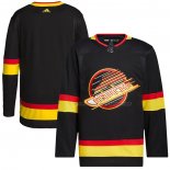 Maillot Hockey Vancouver Canucks Retro Authentique Pro Blank Noir