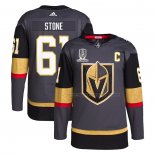 Maillot Hockey Vegas Golden Knights Mark Stone 2023 Stanley Cup Champions Authentique Alterner Gris