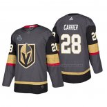 Maillot Hockey Vegas Golden Knights William Carrier Bound Patch 2018 Stanley Cup Final Gris