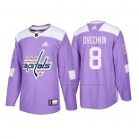 Maillot Hockey Washington Capitals Alex Ovechkin Authentique 2018 Fights Cancer Volet