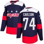 Maillot Hockey Washington Capitals John Carlson Authentique 2018 Stadium Series Bleu