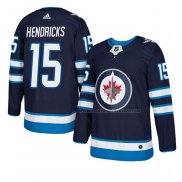 Maillot Hockey Winnipeg Jets Matt Hendricks Authentique Domicile Bleu