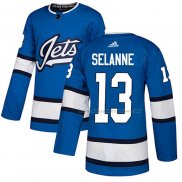 Maillot Hockey Winnipeg Jets Teemu Selanne Alterner Authentique Bleu