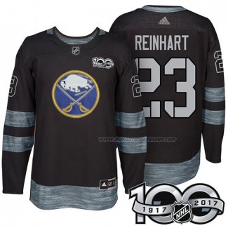 Maillot Hockey Buffalo Sabres Sam Reinhart 1917-2017 100th Anniversaire Noir